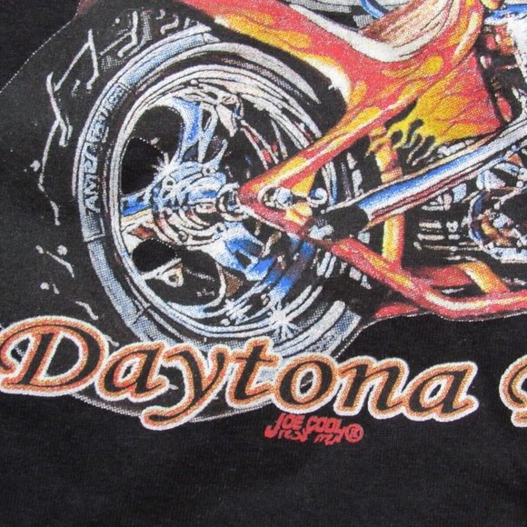 Choppers Bike Week T-Shirt 2007 Daytona Beach Fl Joe Cool Print VG+ Sz Large - Picture 5 of 8